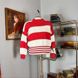 80s Striped Knit Sweater By Whitney's